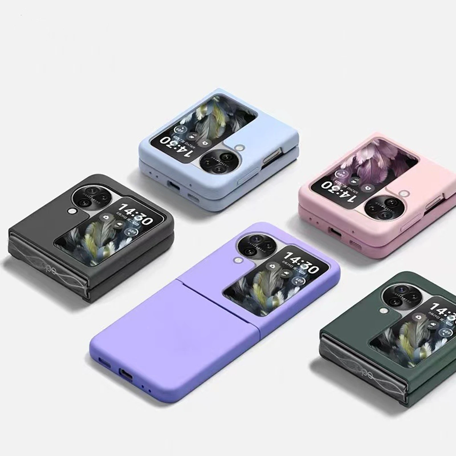 Shockproof Liquid Silicone Case, Slim Skin Soft Touch Phone Cover For OPPO Find N3 Flip, Find N2 Flip, With Retail Package