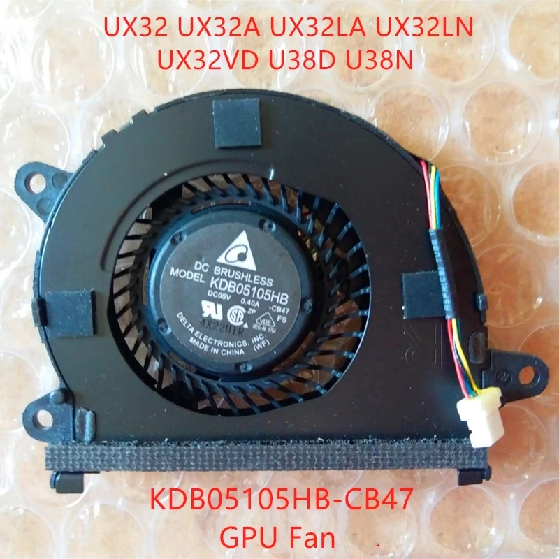 New Original Laptop CPU GPU Cooling Fan For Asus UX32A UX32A UX32LN UX32LN UX32VD U38D 38N fan KDB05105HB-CB48 KDB05105HB-CB47