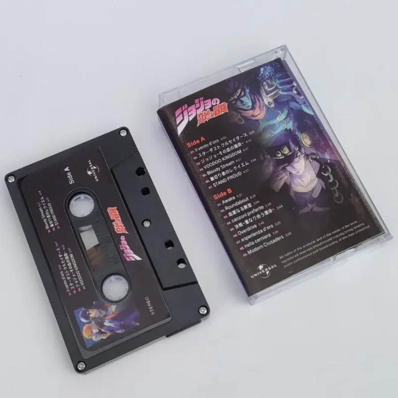 Anime JoJo's Bizarre Adventure Kujo Jotaro Musik Tape Star Platinum Cosplay Soundtracks Box Kassetten Walkman Tape Fans Geschenk Spielzeug – Detail 3