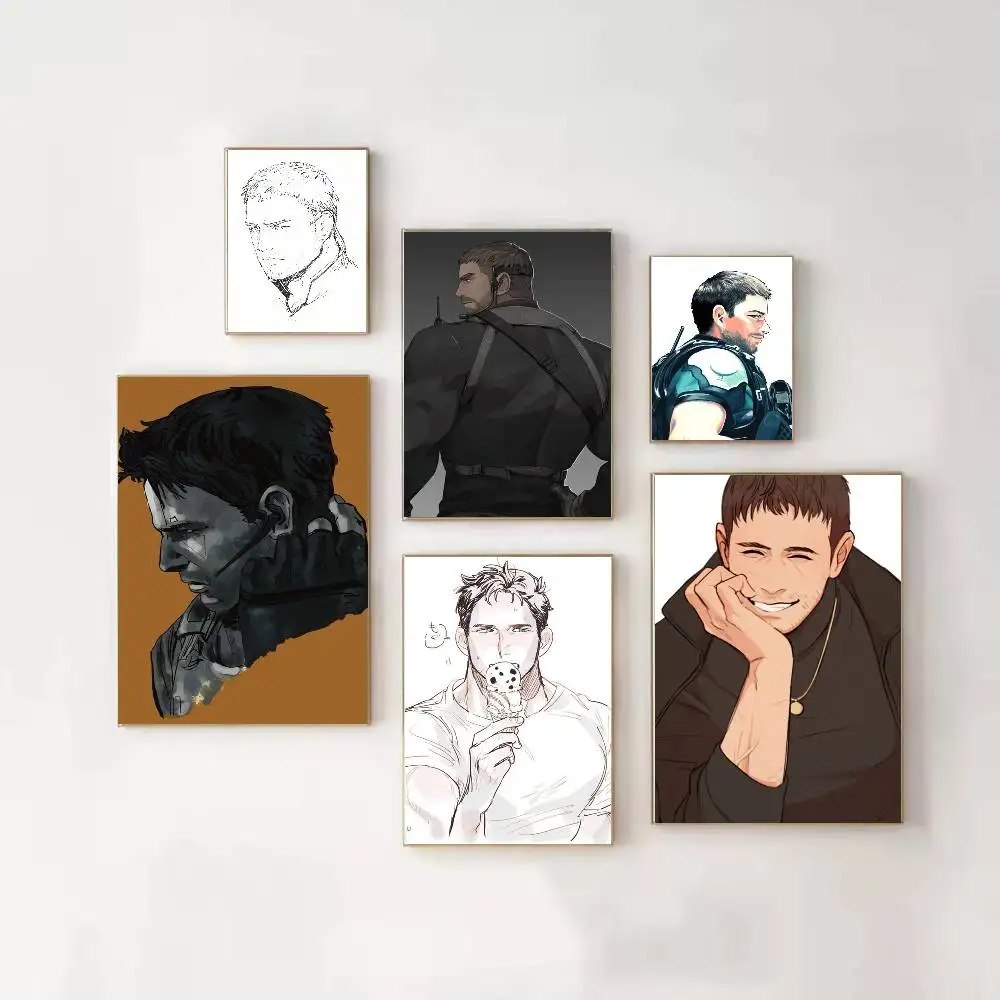 

C-Chris R-Redfield Poster HD Self Adhesive Waterproof Wall Art Ideal for Home Office Dorm Gift