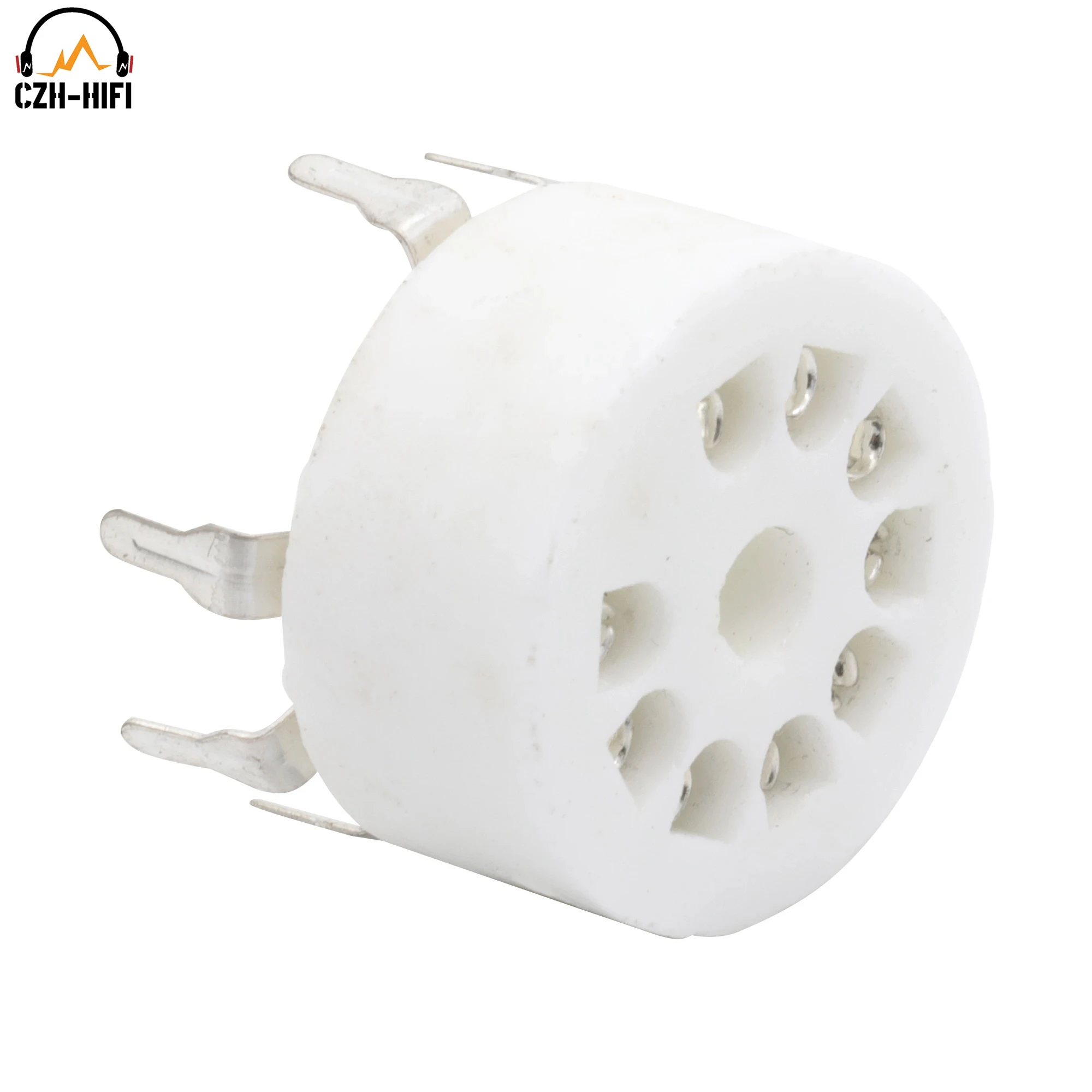 9Pin B9A Soket Tabung PCB Mount B9A Keramik Katup Soket untuk 12AX7 12AU7 ECC82 5670 E88CC ECC83 6922 12AT7 ECC81 Audio DIY