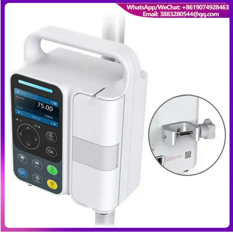 New Upgrade Human Animal Hospital Medical Infusion Pump With Automatic Infusion Audible Alarm Bubble Pressure Monitoring