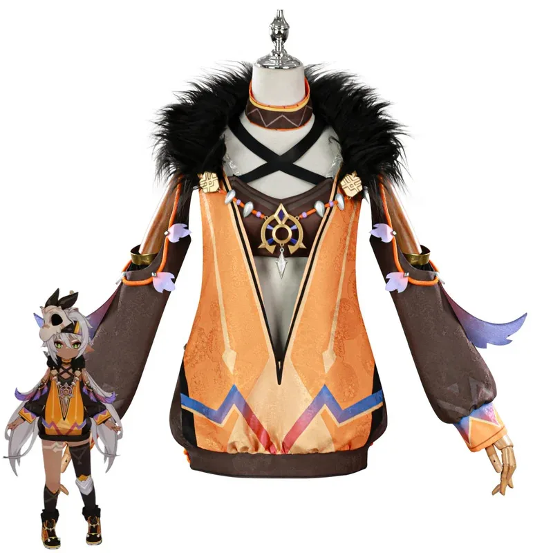 

Game Iansan Cosplay Costume Collective of Plenty Pilgrimage of Return of The Sacred Flame Dress Wig Shoes Man Woman Cute Set