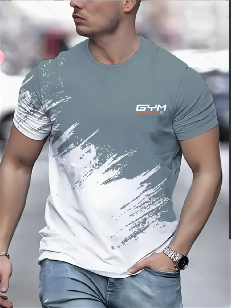 تي شيرت رجالي عصري صيفي جديد لعام 2025، قميص مطبوع فضفاض وغير رسمي #1