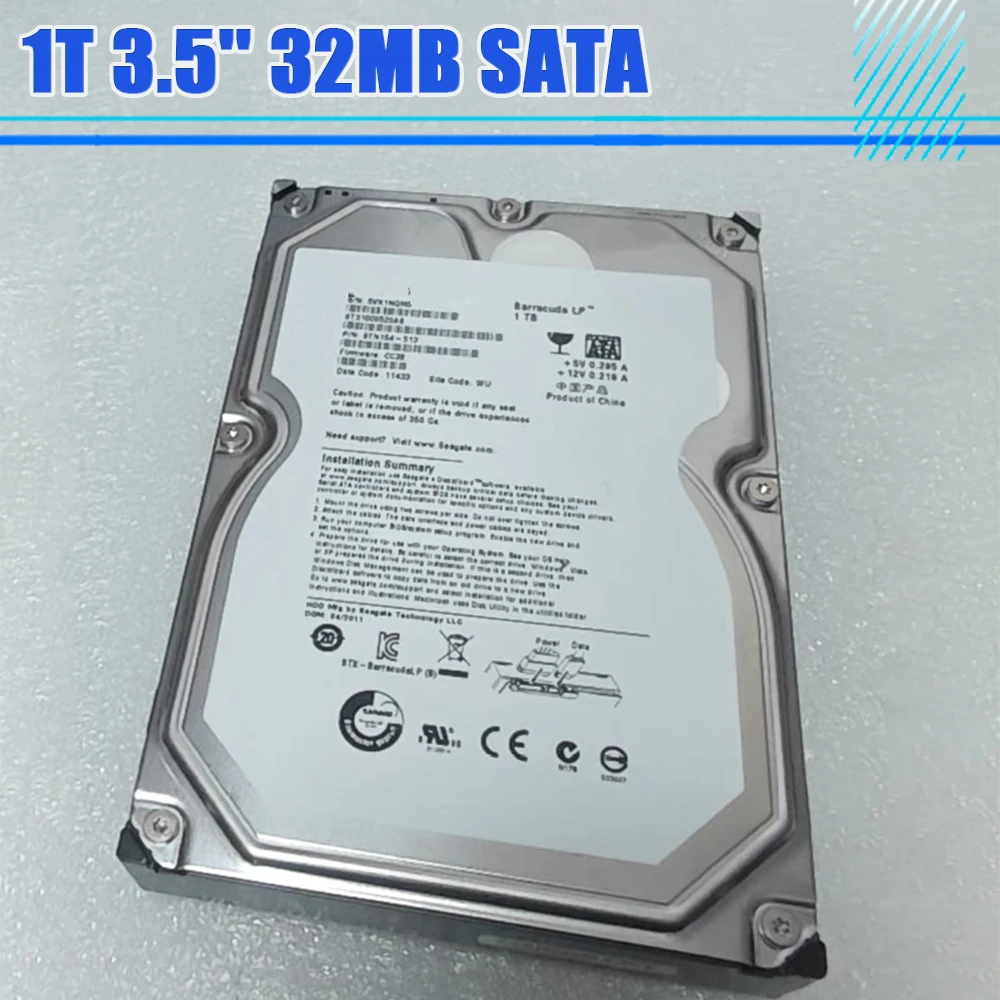 

1T 3.5'' 32MB SATA HDD ST31000520AS Hard Disk For Seagate