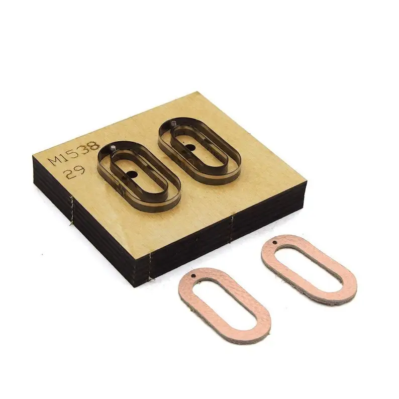 

Кожаный дырокол для сережек, крафт-инструмент для рукоделия из кожи, форма серьги-капли, изготовленный на заказ штамп для резки кожи