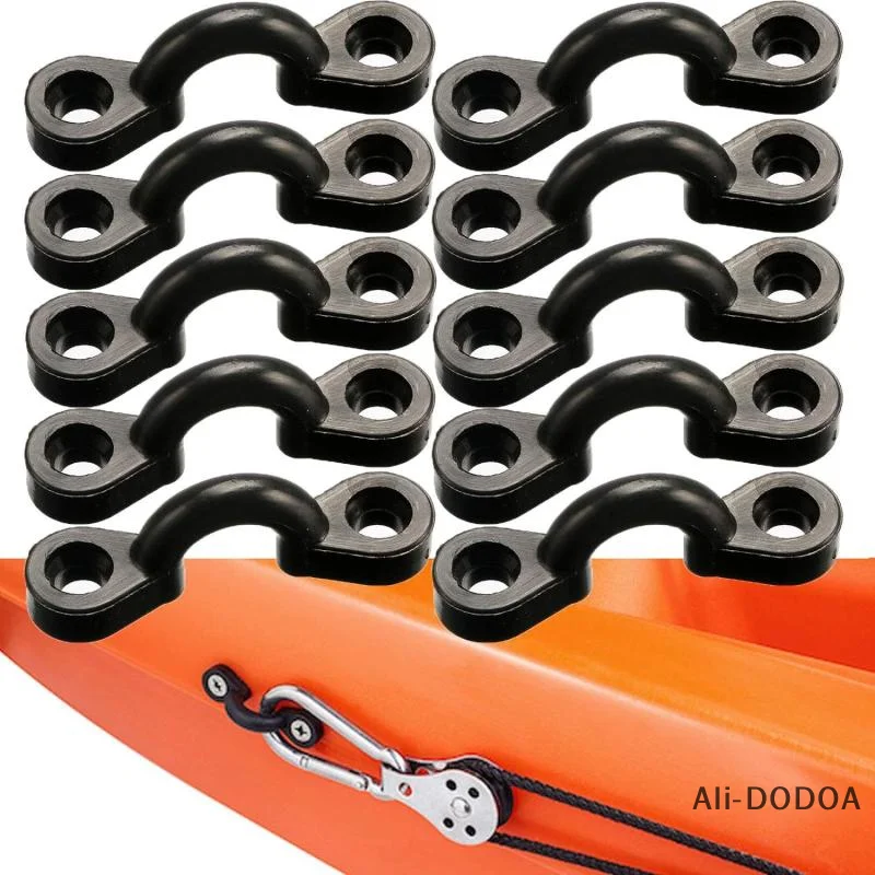 10 個カヤックパッドアイキット 20 個ネジアクセサリーナイロンバンジーデッキループカヤック交換部品カヌーリギング用