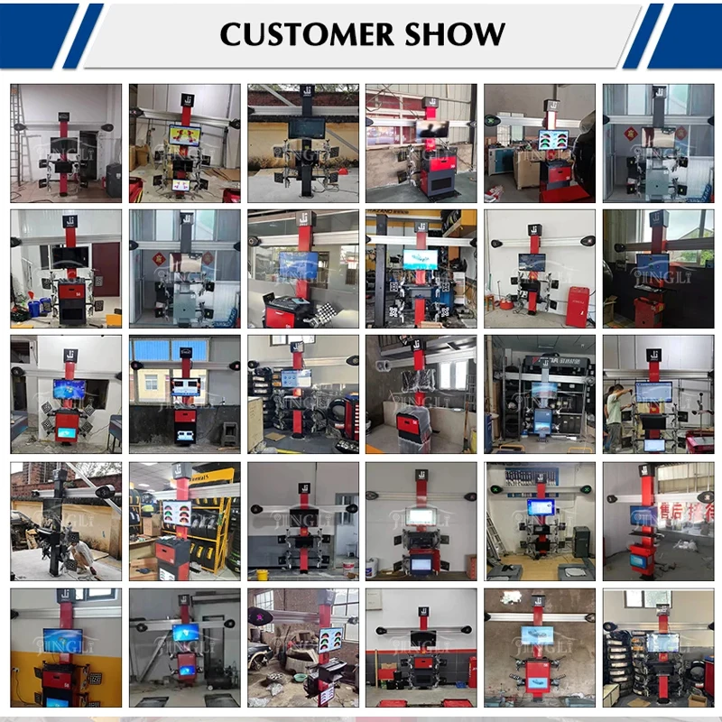 One-Stop Full Set Workshop Garage Equipment Tyre Balancer Tire Changer 3D Four Wheel Alignment Machine Combo Lift Included