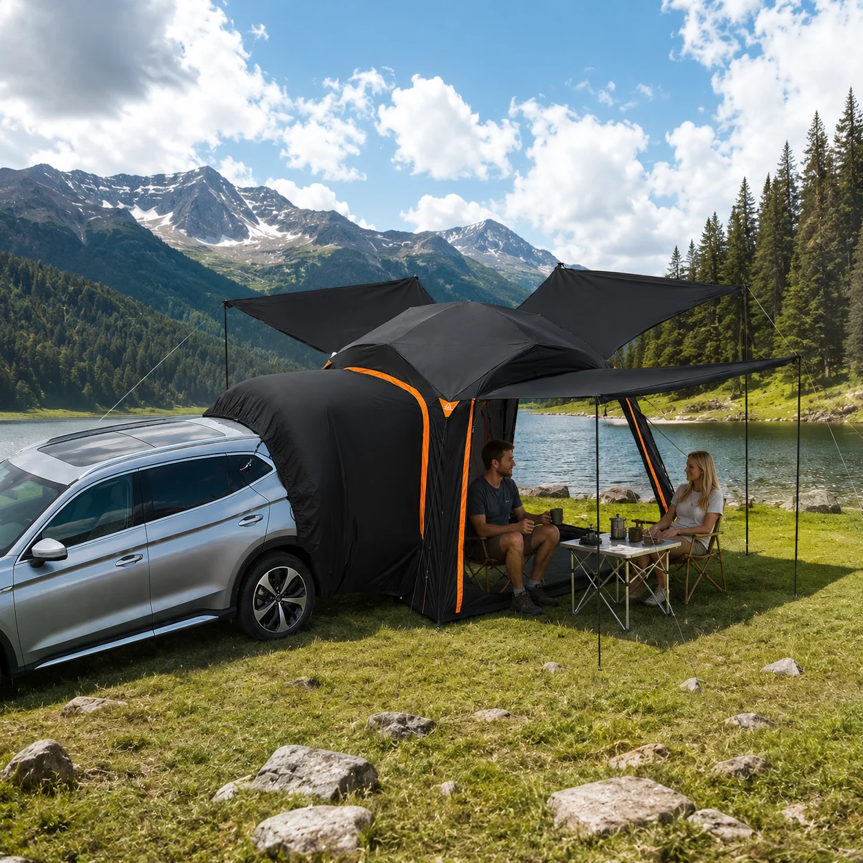 Универсальная задняя палатка д – обзор и цена Outdoor Camping Awning