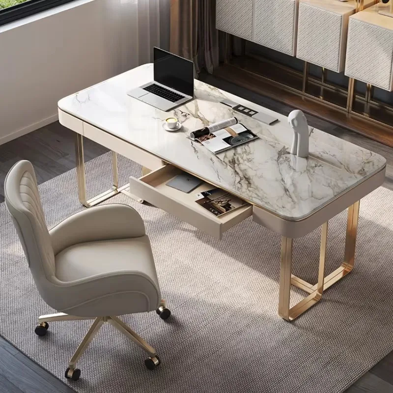 

Work Organizer Office Desk Decoration Aesthetic Executive Drawers Computer Desk Standing Conference Mesa Escritorio Furniture