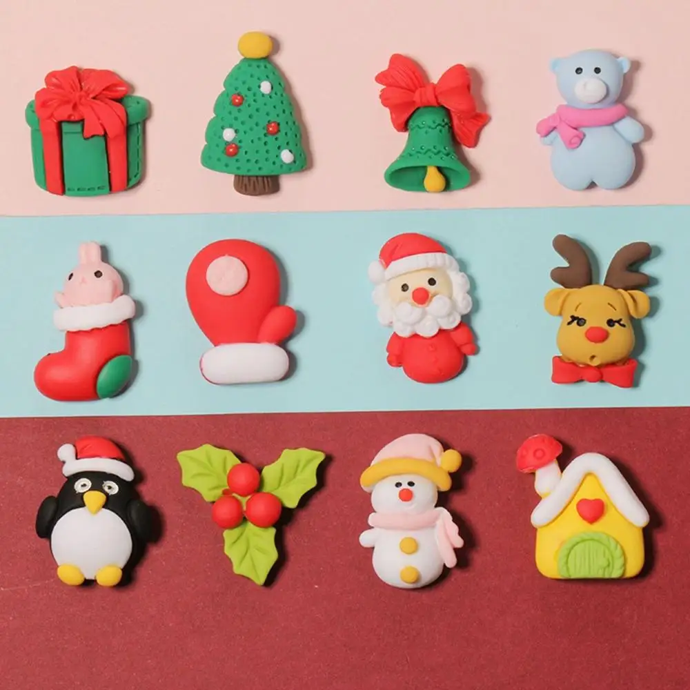 

Cartoon Scrapbooking Craft Phone Decoration Cute Christmas Decor Glue Flat Back Embellishment Cabochon