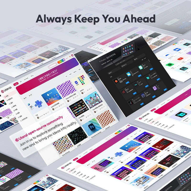 Производительная консоль Ulanzi D200 и студийный контроллер, 13 ЖК-клавиш для создания содержания видеоблогов, редактирования фотографий, видео, игрового офиса