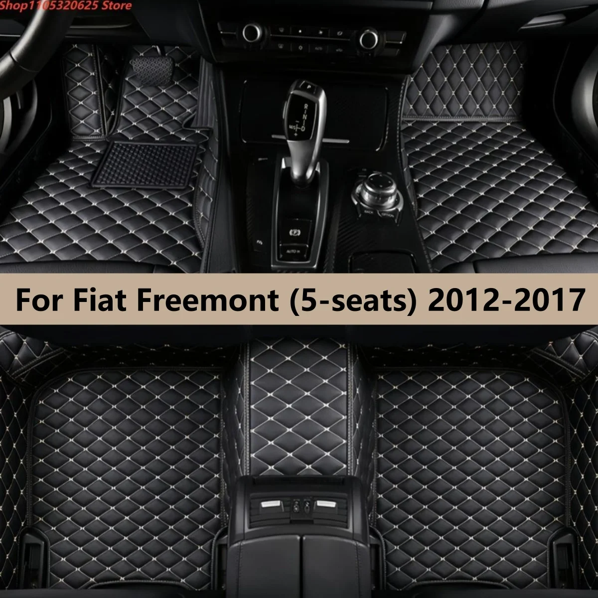 Custom Car Floor Mats For Fiat Freemont (5-seats) 2012 2013 2014 2015 2016 2017 Floor Mat Car Mat Accessories Interior