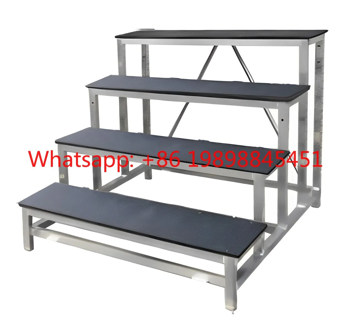 

Techteam Folding Stage Stairs, Indoor Outdoor Choir Performance Use