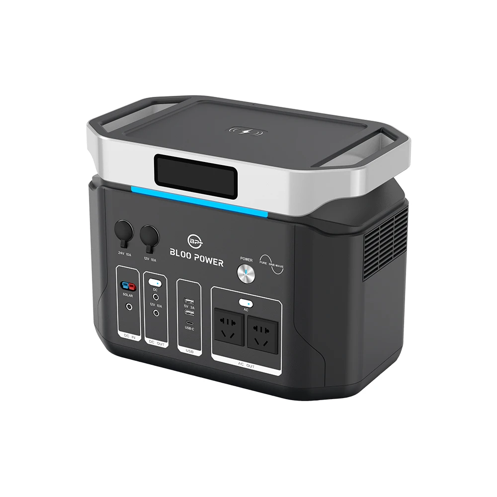 

1000W Backup Portable Power Station Outdoor Camping Travel Battery Supply Solar Generator Phone Charger Power Bank Power Station