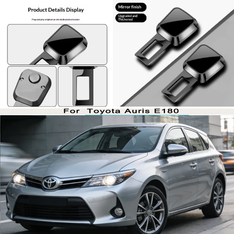 

for Toyota Auris E180 Car Seat Belt Clip Extender Safety Seatbelt Lock Buckle Plug Thick Insert Socket Extender Safety Buckle