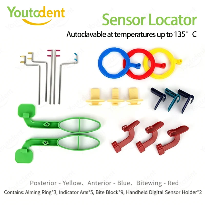 

Autoclavable Dental X-Ray Sensor Holder Digital RVG Positioning Kit Dental Intraoral X-Ray Sensor Holder Kit