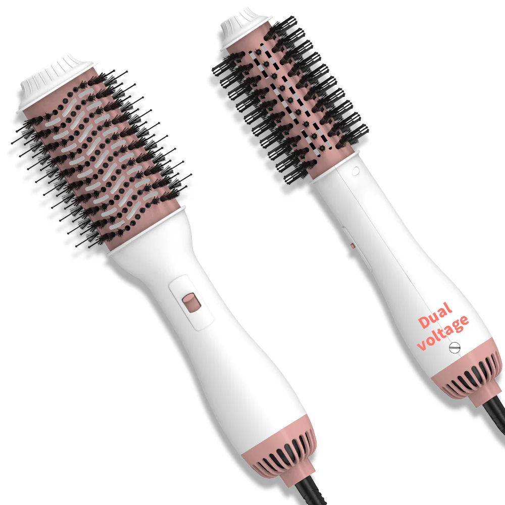 SMET 4 in 1 Multifunctional Hot Air Brush Hair Dryer Straightener New Ionic Electric Blow Dryer for Hotel Use