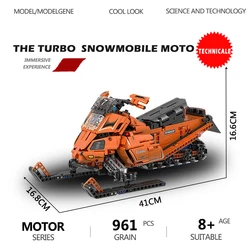 Famous Car Snowmobile Model Building Blocks Classic Technical Modular City Fashion Bricks Collection Turbo Toys For Kids Gifts