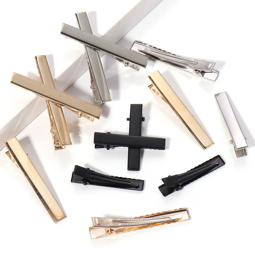 20-50Pcs High Quality Metal Hair Alligator Clips 20mm-98mm for DIY Jewelry Hairpins Barrette Ornament Women Hair Style Accessory