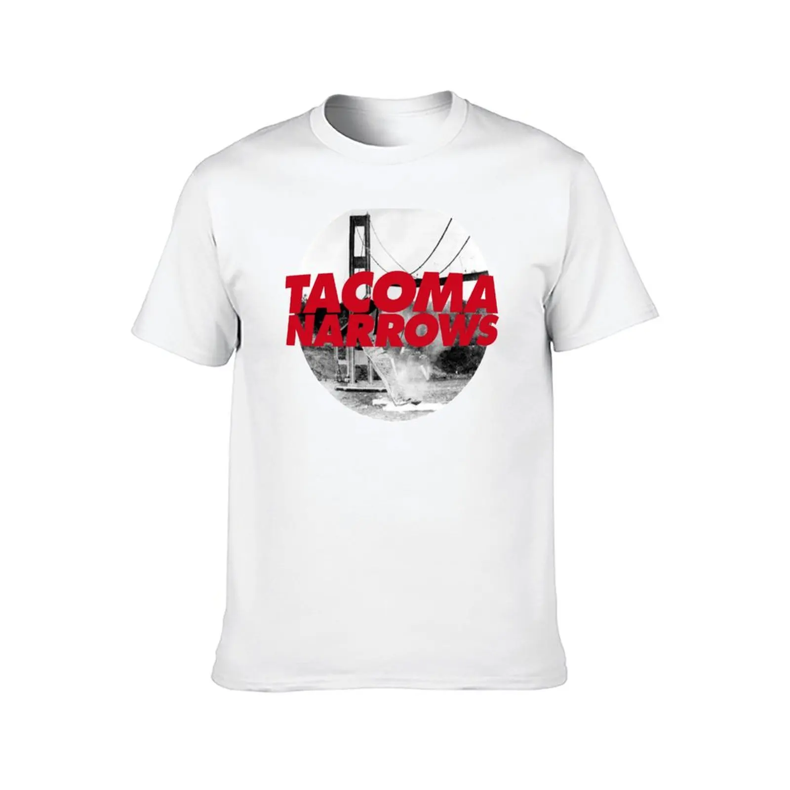 Tacoma Narrows Bridge T-Shirt baggy shirts cotton graphic tees vintage anime shirt mens t shirt