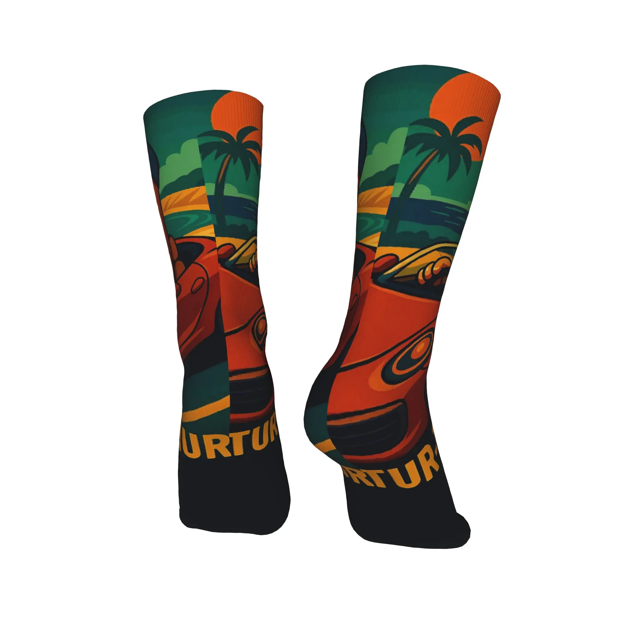 Tung Tung Tung Sahur Socks  Design Stockings Anti Skid Men Socks Soft Autumn Retro Skateboard Socks
