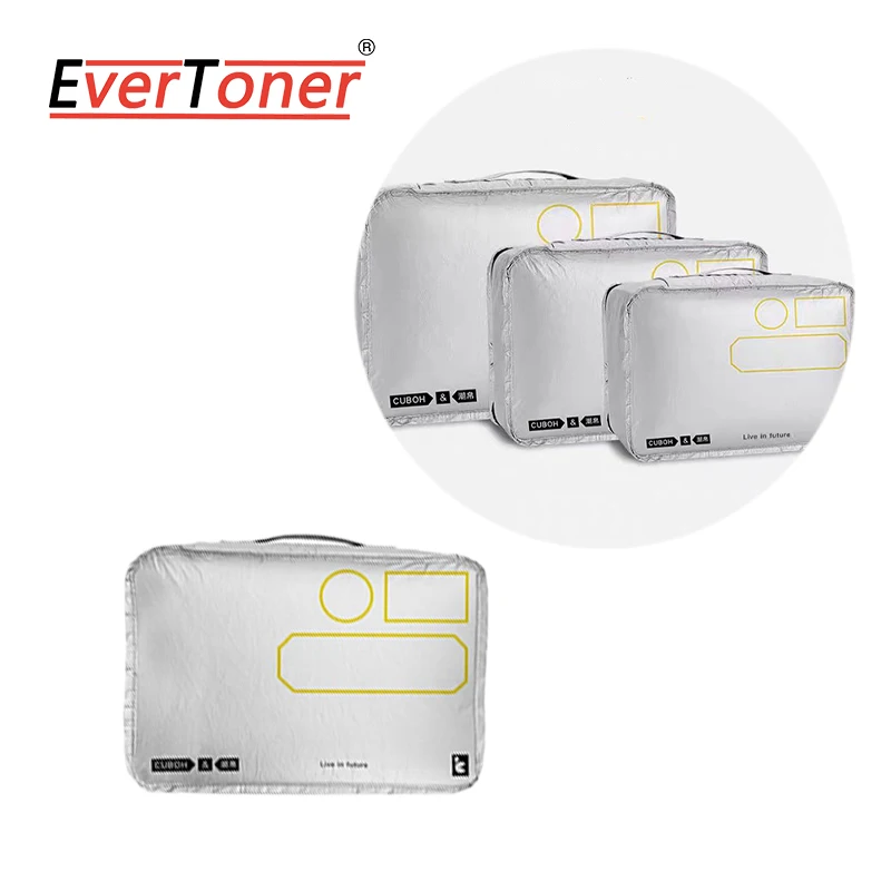 EverToner Waterproof Dupont Paper Travel Storage Bag Large Capacity Portable Luggage Organizer Clothing Accessories