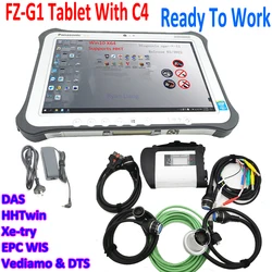 AA+ Quality MB Star C4 Diagnostic Tool MB SD Connect C4 Scanner with Full Software 2023.06 and Tablet FZ G1 i5 4G Ready To Use