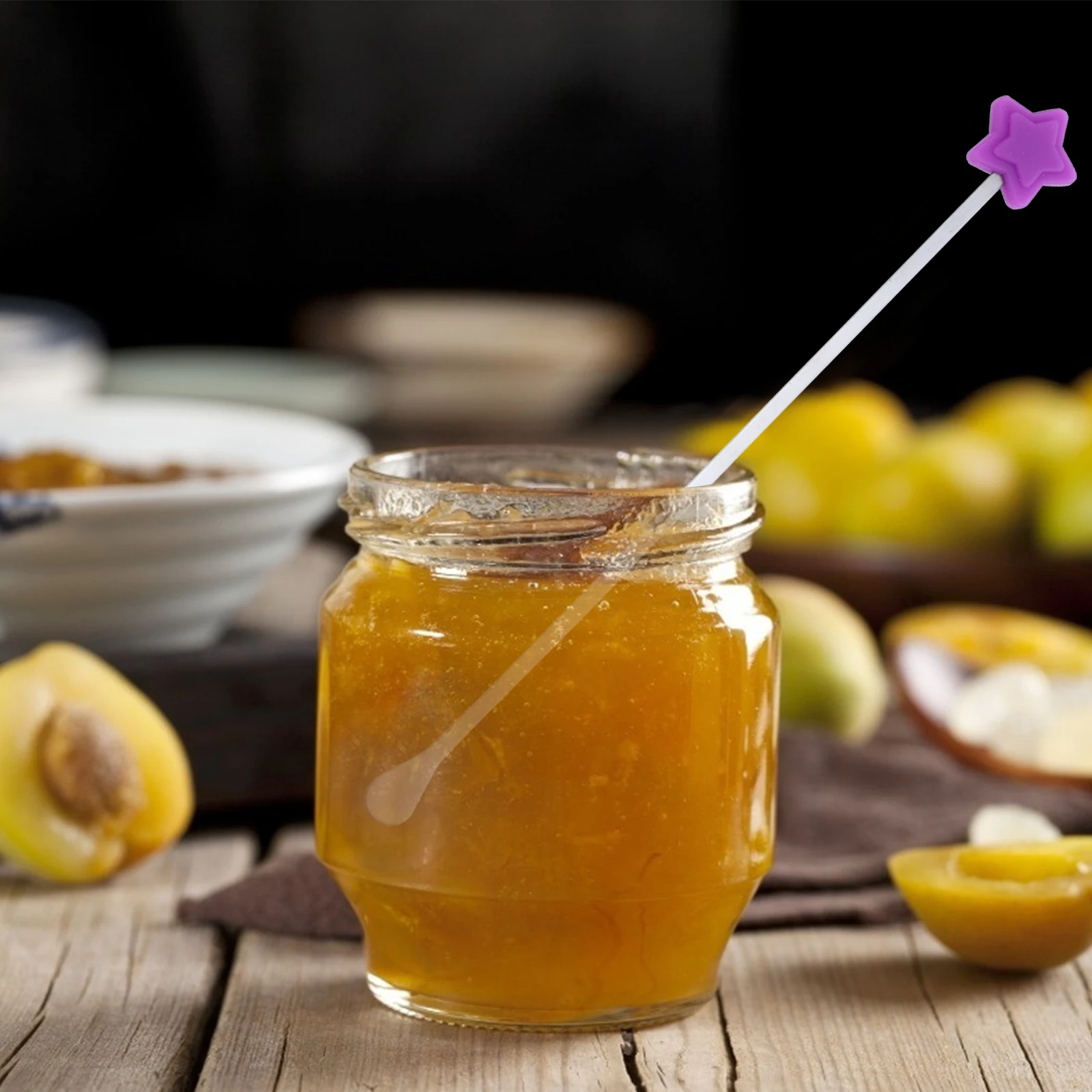 

3pcs Milk Powder Stirring Rod Silicone Head Portable Baby Milk Mixer Durable Stainless Steel Stick For Iced Coffee Lemonade