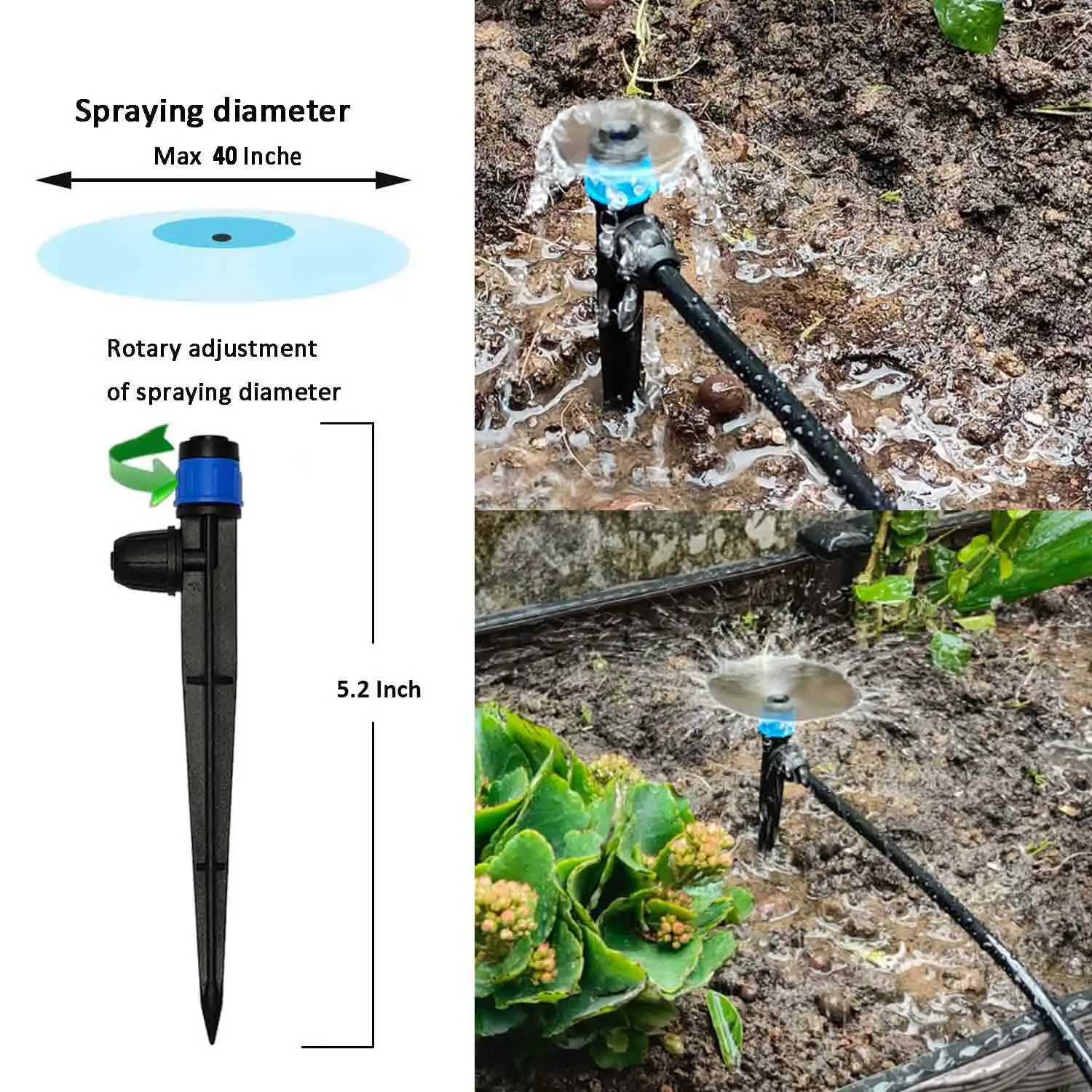 Kit sistema di irrigazione a goccia 2025 con tubo flessibile timer acqua spruzzatore per fontana, sistema di irrigazione automatico per tubo da giardino prato patio