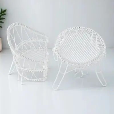 

1 Set Miniature Garden Furniture Exquisite Table and Chairs Small Home Decor Dollhouse Accessories Miniature Landscape