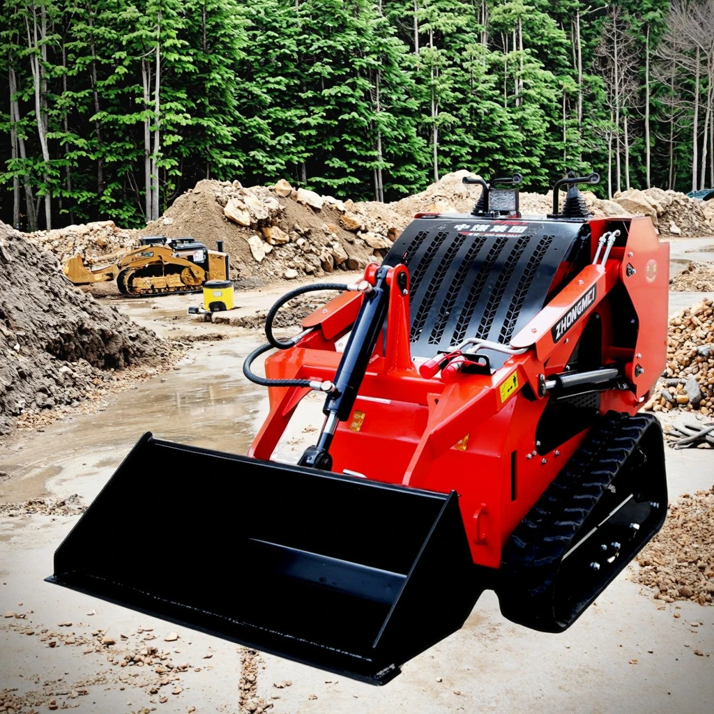 

Wheel Loader CE Machinery Backhoe Front End Construction Skid Steer Loader Mini Compact Track Loader