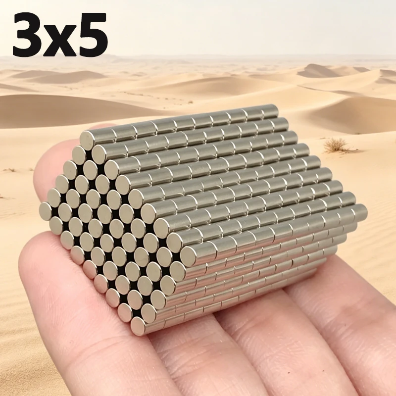 50-500pcs 3x5mm Magnet N35 NdfeB Permanent Magnetic Imanes Strong Neodymium Small Round Shape Magnet 3*5mm Accessory