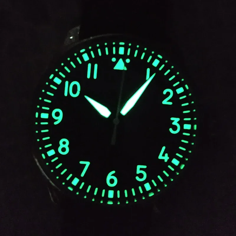 44mm Pilot Watch for Citizen 2S60 Quartz Movement Ten Years Long Battery Life Super Luminous Men's Military Watch