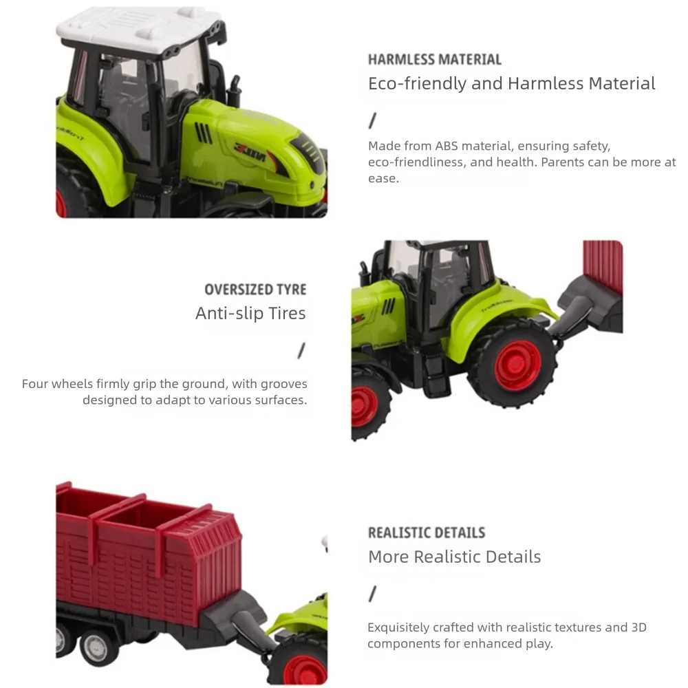 Simulation drôle d'inertie voiture plastique Transport pulvérisateur modèle tracteur agricole camion tracteur
