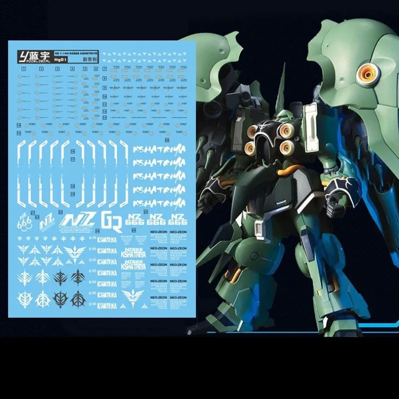 モデルデカール HG01 HGUC 1/144 ネオクシャトリヤ NZ-666 水
