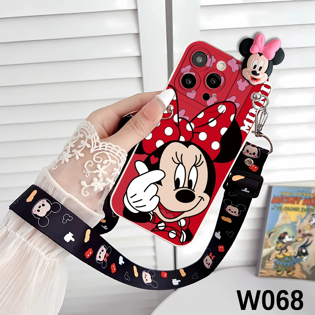 Capa de telefone infantil Disney Mickey Minnie, para Samsung Galaxy S10 S10 S20 S21 Plus Lite S20 Fan Edition J2Prime, capa protetora
