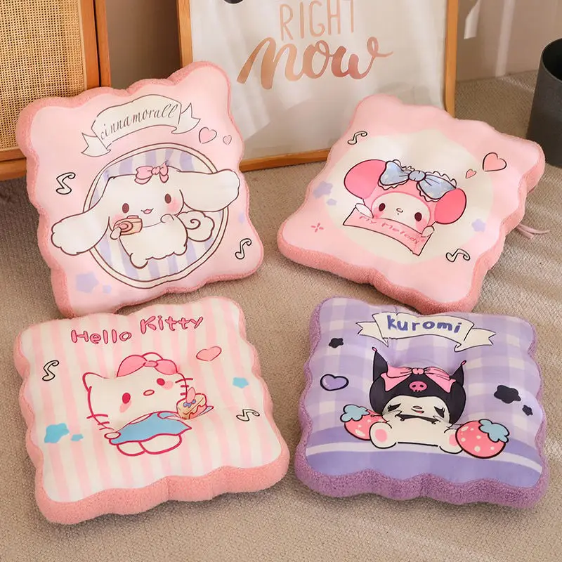 

Sanlio Kuromi Seat Mat My Melody Cinnamoroll Anime Chair Mat Girl Heart Cartoon Cute Anime Office Butt Mat Tide Gift for Kids