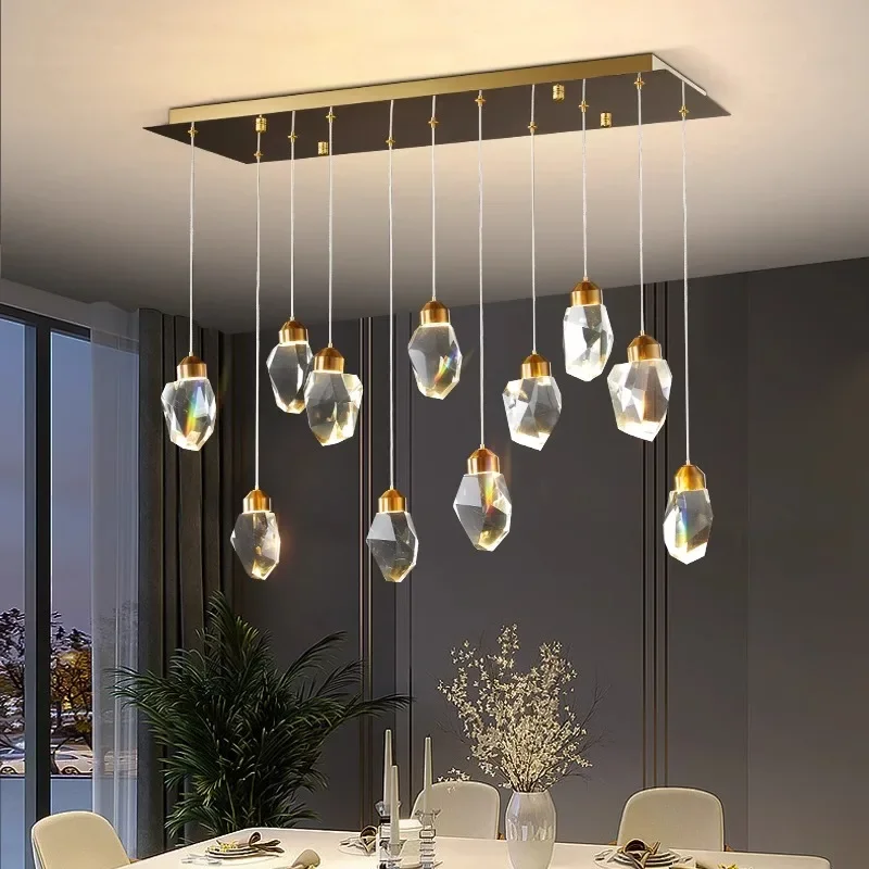 

Modern Home Decor Crystal Ceiling Chandelier Led for The Living Room Sofa Restaurant Board Pendant Lamp Indoor Lighting Fixture