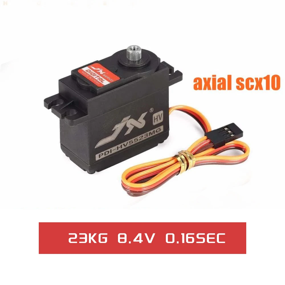 

PDI-HV5523MG PDI-HV6223MG JX 23KG Servo 8.4V 0.16 sec Metal Gear Standard Servo for 1:8 1:10 RC car robot airplane axial scx10 5