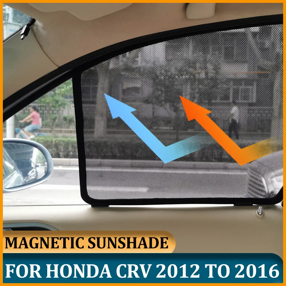 Magnetic Window Sun Shade Curtain For Honda CRV 2016 2015 Baby Privacy Side Car Window Sunshades For Honda CRV 2012 2013 2014