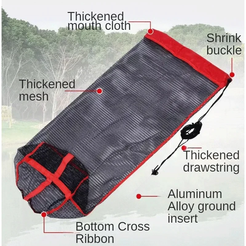 1 Fishing Net, Invisible, Foldable, Easy To Travel. Water Fishing, Net, Carp, Perch Complimentary Ground Plugs, Grommets