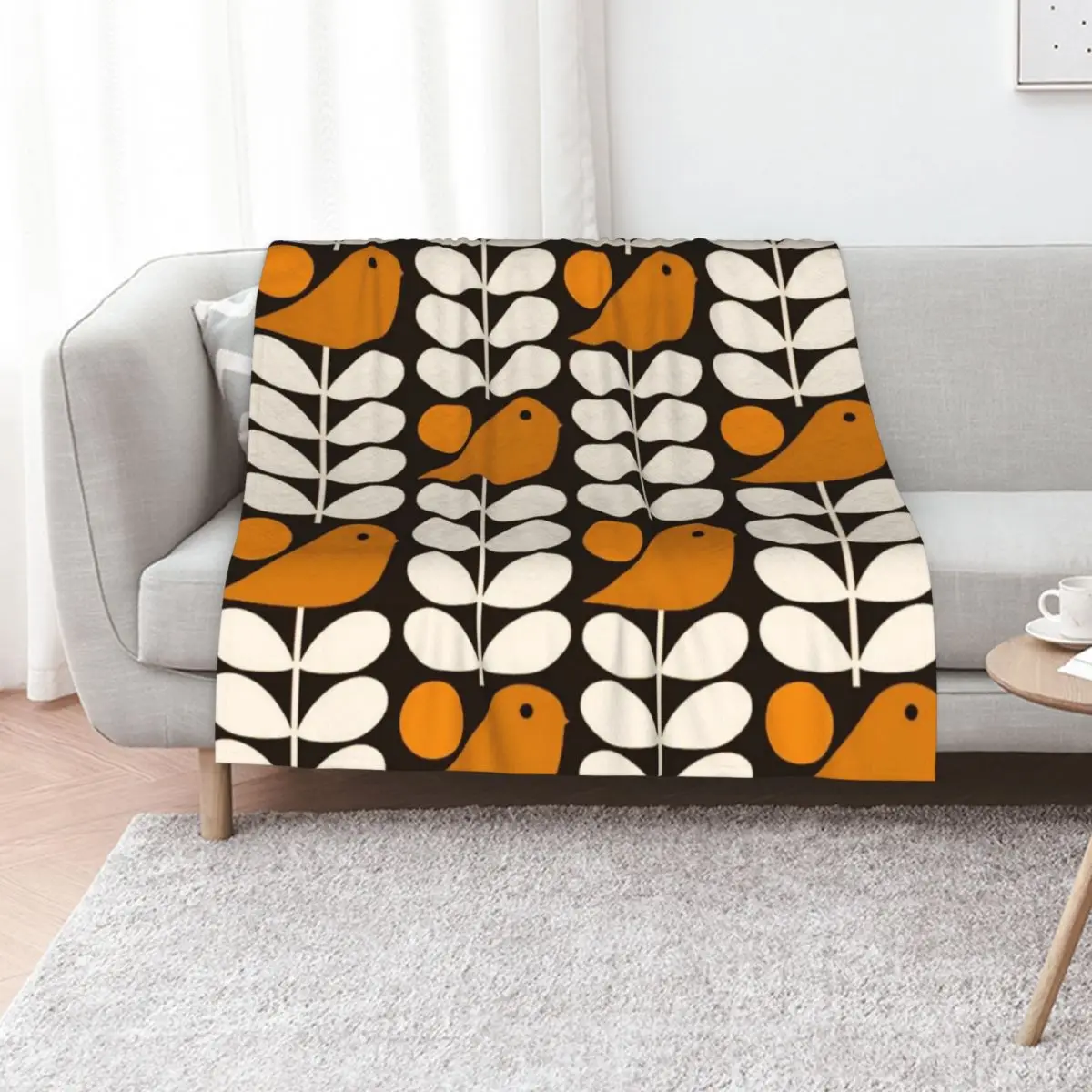 orla kiely birds, kiely pattern, orla kiely design, Throw Blanket Sofas Thermals For Travel Soft Big Furry Blankets