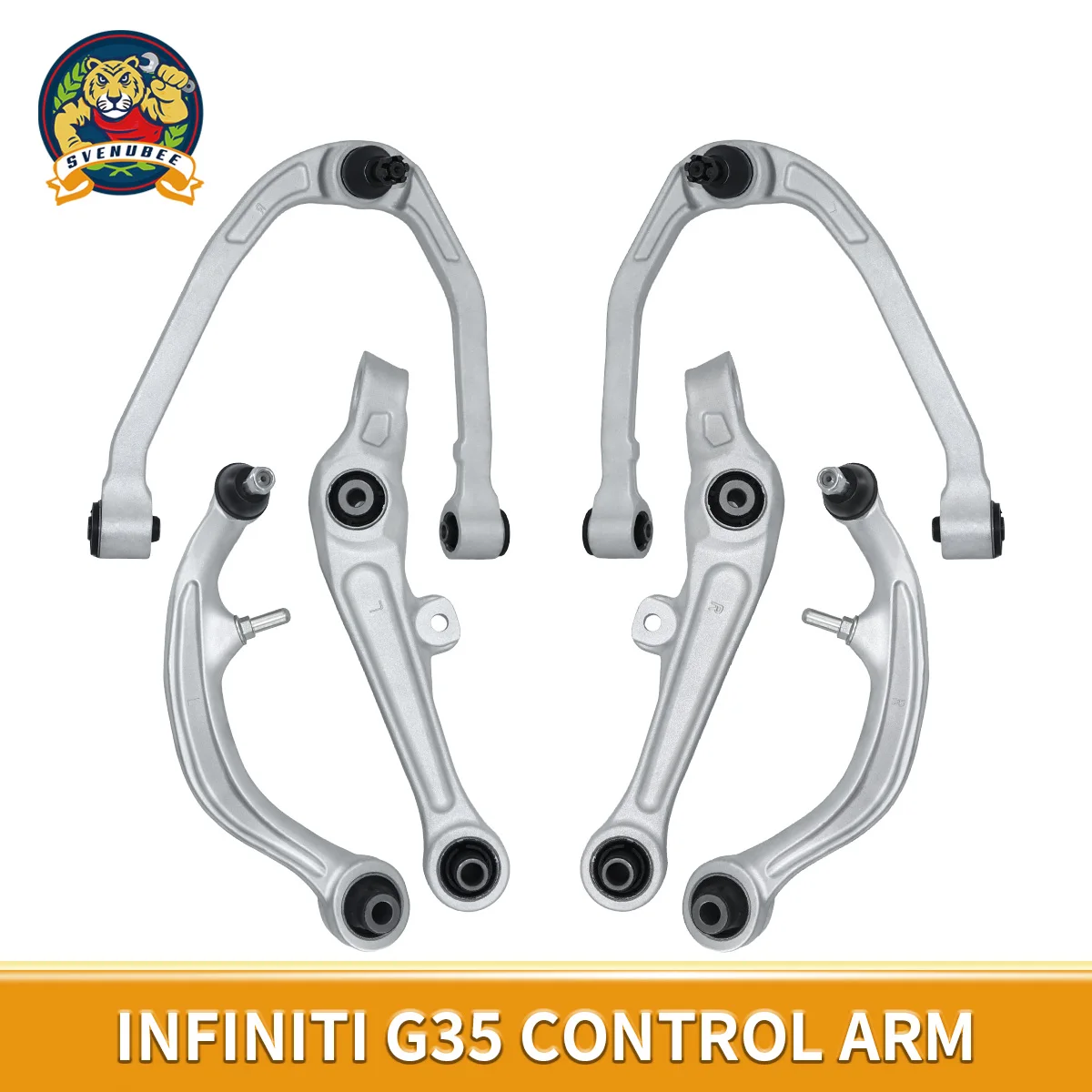 

Svenubee 6pcs Front Lower Control Arm Ball Joint Suspension Set for Infiniti G35 Nissan 350Z 2003 2004 2005 2006 2007 2008 2009