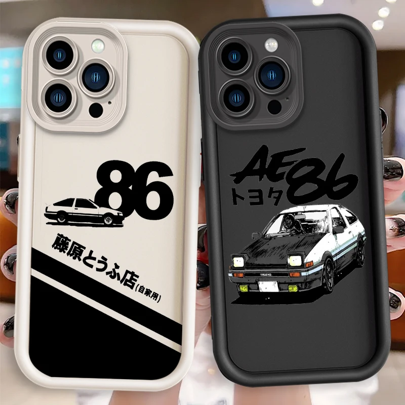 Initial D Anime Comics Art Eye Ladder For Apple iPhone 15 14 13 12 11 XS XR X Pro Max Plus Cover Phone Case