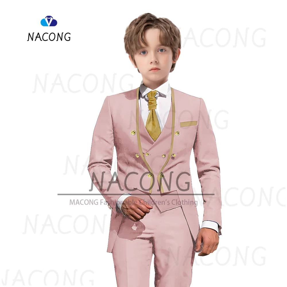 Costumes Slim Fit pour enfants, Robes de banquet, Sur mesure, Menthe, Garçons, 2T-16T, 3 pièces