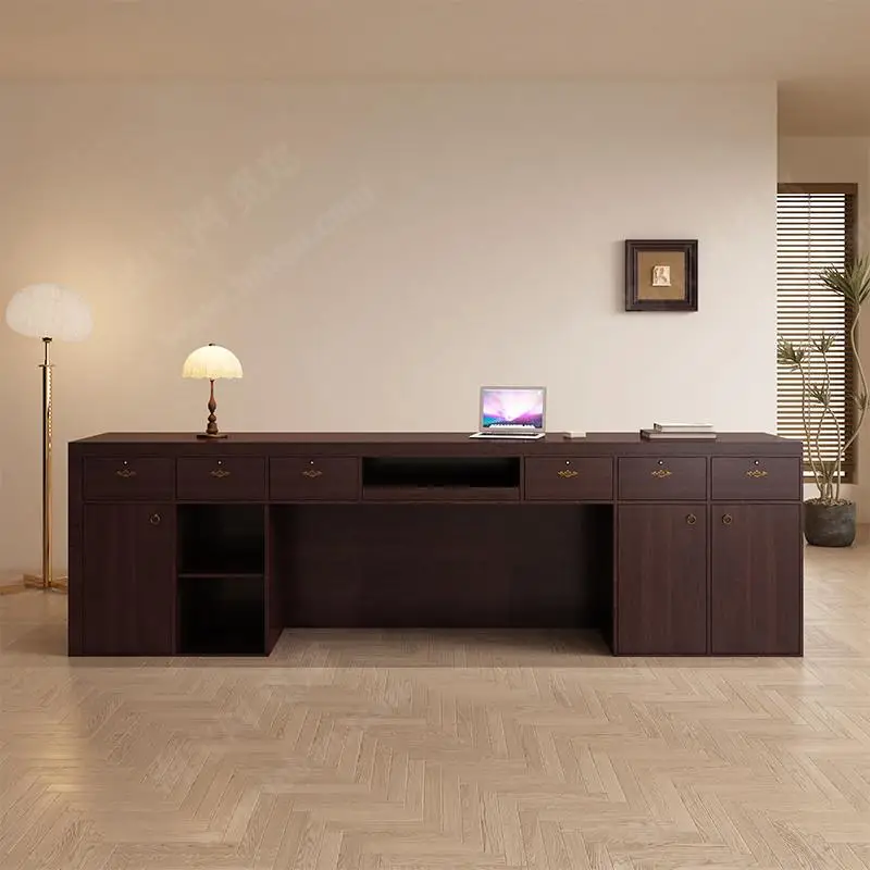 서랍 상업용 리셉션 데스크 성인 상업용 품질 전면 전면 현대 산업용 Schreibtisch 산업용 가구