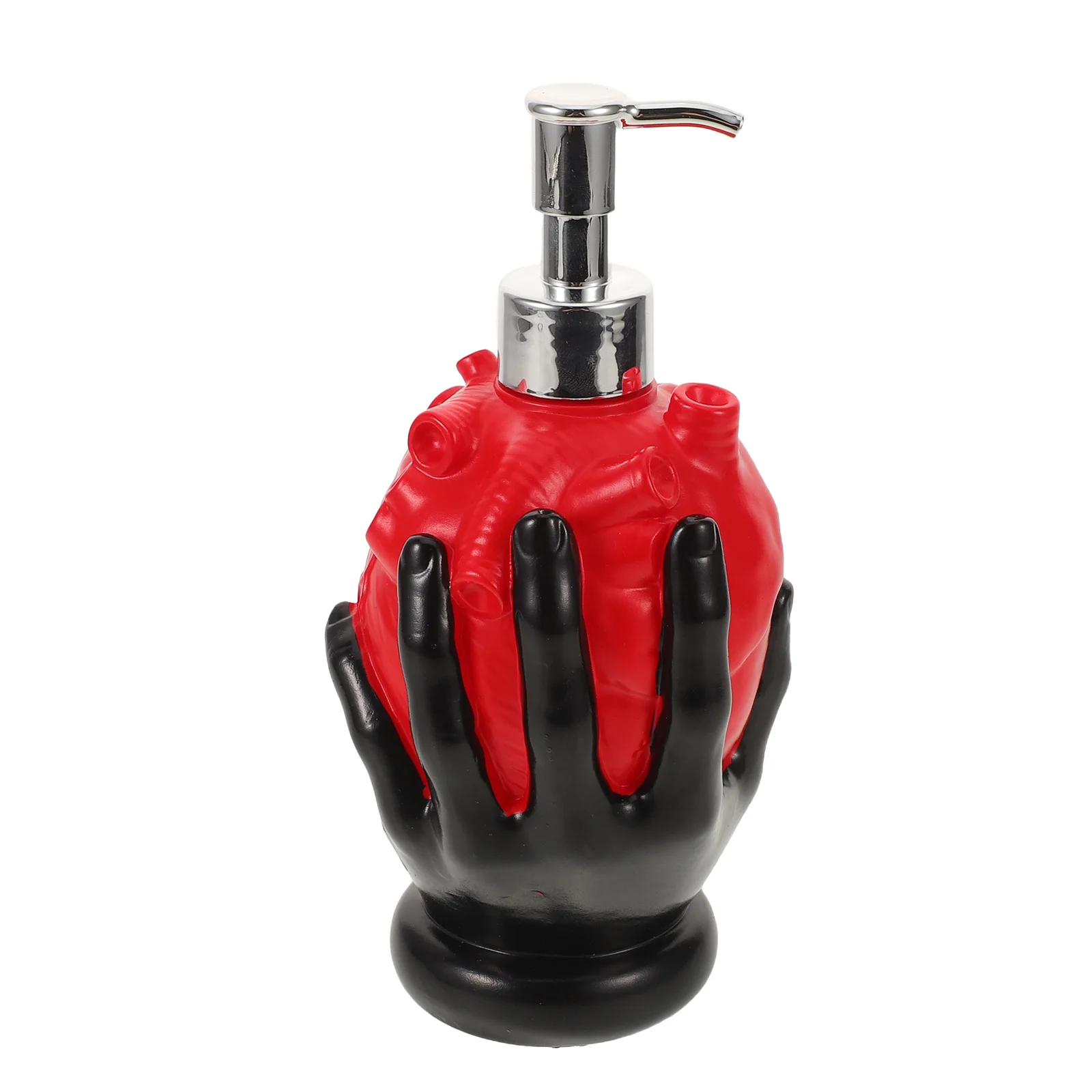 

Heart Shaped Soap Dispenser Gothic Anatomical Design Bloody Hand Pump Bottle For Bathroom Kitchen Sink Halloween Decor