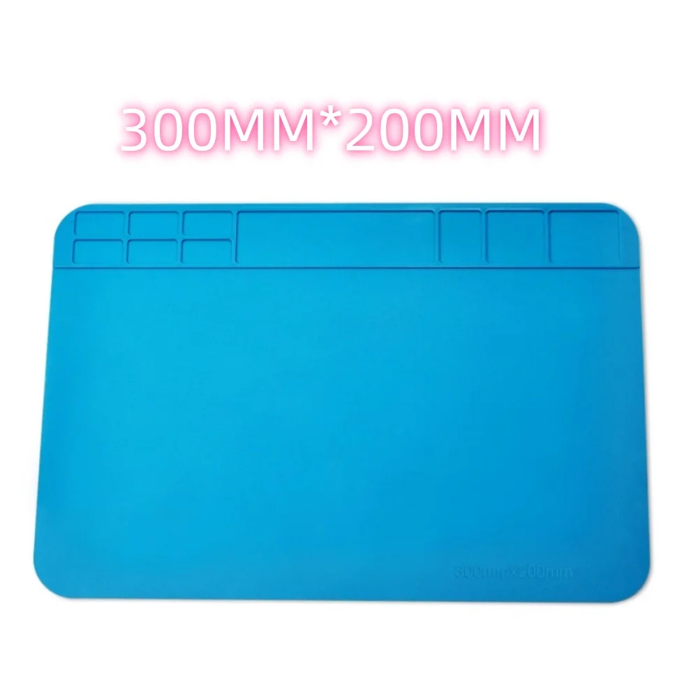 

Коврик для паяльной станции, силиконовый рабочий коврик, термостойкий, 500г. ° Антистатический магнитный коврик для ремонта электронных телефонов и ноутбуков