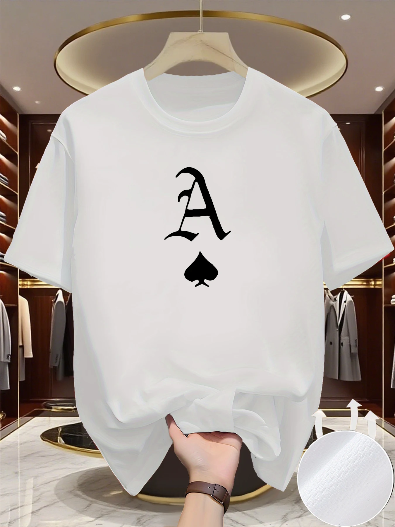 

Trendy Casual A Print T-Shirt Harajuku Y2K Designer Men‘s Luxury T-Shirt men Retro Trendy Pullover Marathon Gym Fitness Tees ﻿